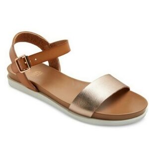 Faryl By Farylrobin Catalina Rose Gopd Metallic Summer Beachy Casual Sandals